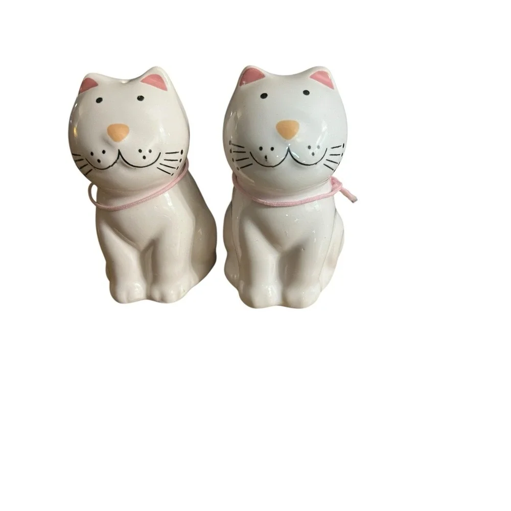 Salt And Pepper Cozy Cats Collection 1989‎ Ceramic 3-1/4